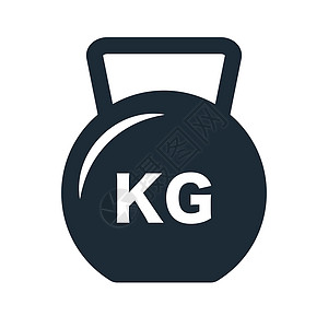 公斤重量图标 凯特贝尔 体重训练 矢量图片