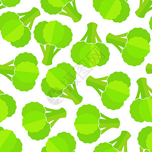 绿花椰菜无缝有机蔬菜模式饮食菜单包装墙纸织物插图装饰品命令餐厅打印图片