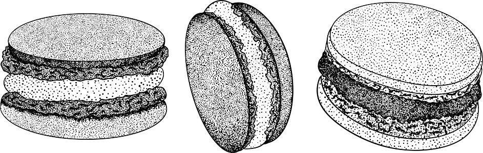 美味的甜点和甜点 手画出流行传统甜点的插图巧克力营养早餐庆典彩页糕点食谱糖果牛奶奶油图片