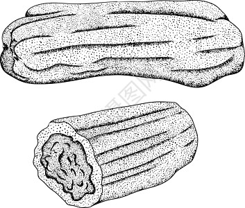 美味的甜点和甜点 手画出流行传统甜点的插图饼干彩页糕点营养美食庆典面包糖果食谱早餐图片