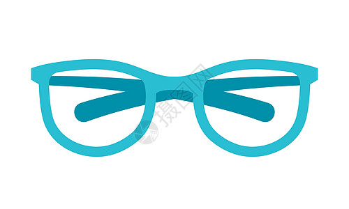 蓝眼镜矢量设计要素图片