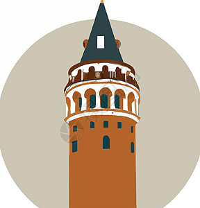 加拉塔塔塔 伊斯坦布尔旅游地标纪念碑城市脚凳天际建筑学文化蓝色历史建筑火鸡图片