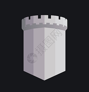 贝林塔英国城堡塔 带有复制空间 标志元素或任何显示保护和可靠性的标志设计图片