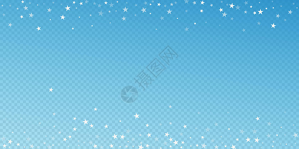圣诞降雪背景 精细的飞雪薄片和恒星 节日冬季银雪花覆盖模板 矢量插图卡片新年珠宝雪片照明魅力墙纸庆典星星辉光图片