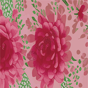 Floral无缝模式 纸张 封面 织物 室内装饰品和其他用户的矢量设计 软粉红水彩色艺术品纺织品热带包装刷子插图礼品印刷墙纸野花图片