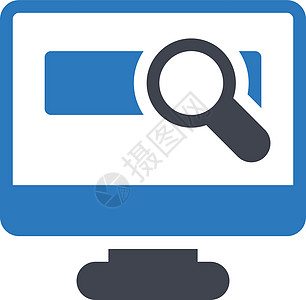 搜索玻璃监视器浏览器放大镜网络屏幕网站引擎数据蓝色图片