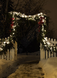 圣诞节入口处背景图片