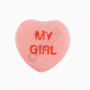 白色的糖果心脏 浪漫的 我的女孩 情人节 希望 二月 概念上的图片