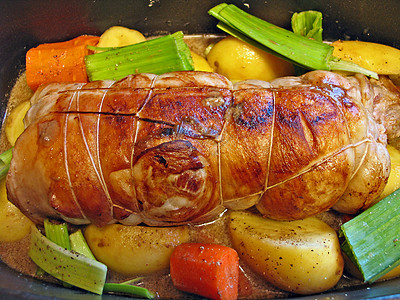 烤肉 切割 火腿 食物 猪肉 假期 准备吃饭 餐厅 草药 健康图片