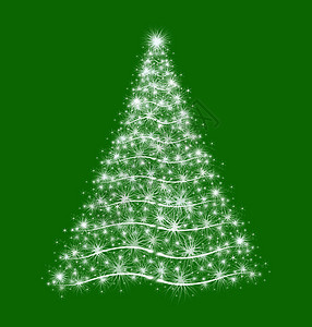 圣诞树 寒冷 绿色的 雪 插图 苍白 礼物 冬天 新年 压痛图片