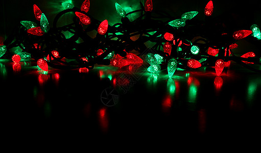 红灯和绿色圣诞绿灯图片