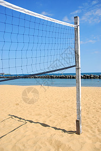 排球网 海滨 游戏 海岸 户外 支撑 周末图片