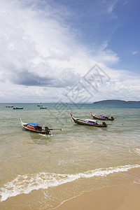 海滩场景 泰国 热带 岛 假期 户外 海景 船图片