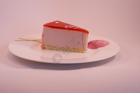 芝士蛋糕 纤巧 甜点 盘子 糖 烹饪 水果背景图片