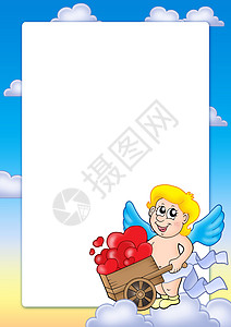 带有Cupid 2 的情人框架图片