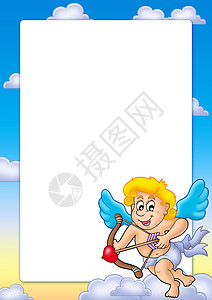 与快乐的Cupid 2 相伴的情人框架图片