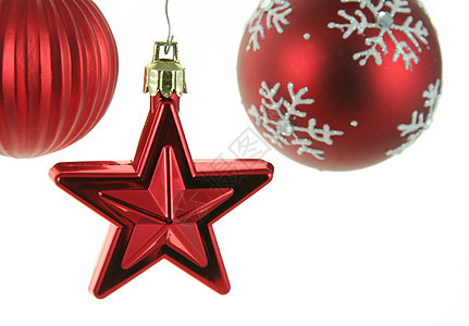 红星和鲍白符号 球 庆典 装饰品 玩具背景图片