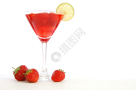 草莓果汁或鸡尾酒 营养 圣诞节 豪饮 热带 饮料 玻璃图片