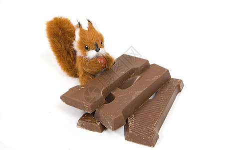 甜食节日带巧克力信的可爱肥松鼠c 老的 可爱的图片
