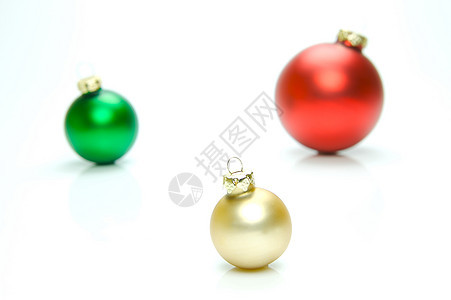 圣诞礼服 白色的 球 绿色的 喜庆的背景图片