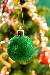 圣诞节装饰 假期 庆典 花环 绿色的图片