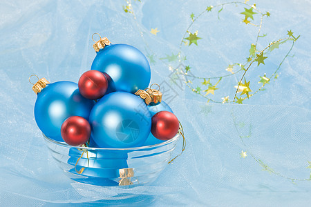 圣诞节装饰 红色的 花环 玩具 假期 庆典 金的背景图片