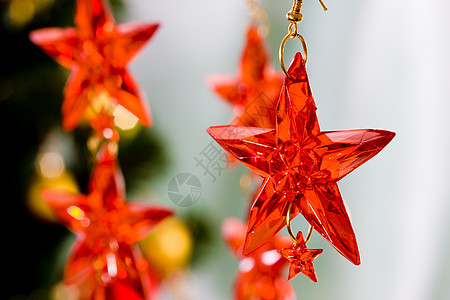 圣诞节装饰 红色的 花环 庆典 假期 新年背景图片
