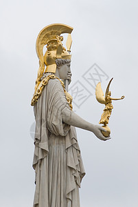 蓝花 地标 雕像的 奥地利 天主教 装饰品 女神 神话 罗马的图片