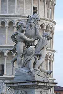 意大利比萨皮萨米拉科利广场建筑图 圆形的 假期图片