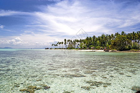 热带岛屿天堂 礁 游泳 海岸线 海滩 假期 天空图片