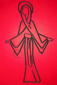 玛丽的符号符号 金属 宗教 红色的 宗教的背景图片