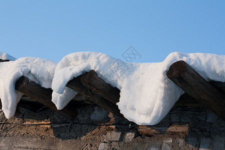 木屋顶 流雪4图片