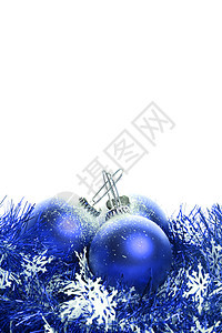圣诞背景 带蓝丝带和彩蛋 礼物 蓝色的 传统的图片