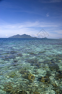 珊瑚礁和岛屿 亚洲 异国情调 海峡 水图片