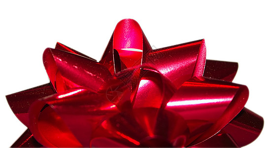 红铜弓 圣诞节 白色的 闪亮的 金属的 假期 宏观 丝带图片