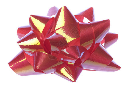 红丝带孤立 圣诞节 周年纪念日 庆祝 喜庆的 假期背景图片