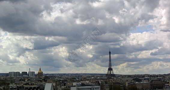 巴黎老佛爷百货撒玛利亚人屋顶高清图片