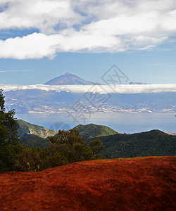 从西班牙戈梅拉 Gomera 看到特纳里费图片