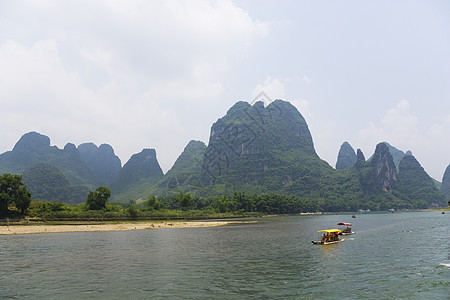 李里河和喀斯山的桂林 地形 乡村的 东方 广西 著名的图片