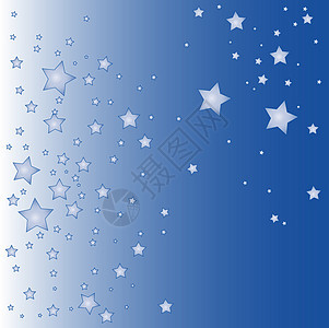 蓝色恒星背景 插图 火花 闪耀背景图片