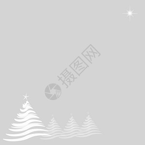 圣诞树和银星上的星星背景图片