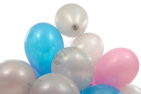气球 喜庆的 程式化 氦 漂浮 婚礼 五彩纸屑 圆形的 惊喜 蓝色的图片