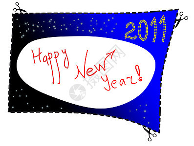 2011年新年快乐 幸福 展示 日历 传统的 艺术图片