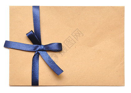 信封 丝带 邮件 白色的 蓝色的 礼物背景图片