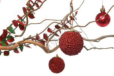 圣诞节装饰品 圣诞饰品 庆典 圣诞球 红色的 树图片