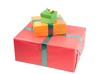 现框 礼物 红色的 包装 绿色的 庆典 丝带 购物图片