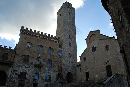 圣吉米尼纳诺 圣吉米尼亚诺 佛罗伦萨 城堡 锡耶纳 塔 墙图片