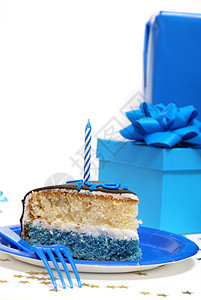 生日生日派对 快乐的 蜡烛 乐趣 蓝色的 礼物 甜的 仪式图片