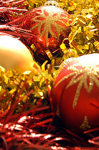 圣诞树装饰 圣诞装饰 红色的 圣诞饰品 框架 华丽的 庆典图片