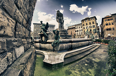 旱喷广场意大利佛罗伦萨的 艺术 乌菲齐 男人 建筑 米开朗基罗 欧洲背景